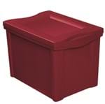 Ficha técnica e caractérísticas do produto Caixa Organizadora Vermelha 30,7x30,5x42,5cm 30L Radical Color Ordene