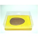 Ficha técnica e caractérísticas do produto Caixa para Ovo de Colher 500gr Amarelo 22x15,5x9 com 08