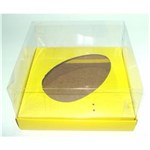 Ficha técnica e caractérísticas do produto Caixa para Ovo de Colher 350gr Amarelo 17x17x9 com 10