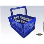 Ficha técnica e caractérísticas do produto Caixa Plástica Dobrável com Alça 12 Kg Organizadora Eco Brasfort-7837