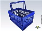 Ficha técnica e caractérísticas do produto Caixa Plástica Dobrável com Alça 12 Kg Organizadora Eco BRASFORT-7837