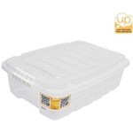 Ficha técnica e caractérísticas do produto Caixa Plastica Multiuso GRAN BOX Baixa Incolor 13,7L - TRANSPARENTE