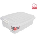 Ficha técnica e caractérísticas do produto Caixa Plastica Multiuso GRAN BOX Baixa Incolor 9,3L - Comprasjau