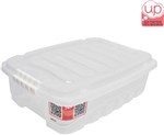 Ficha técnica e caractérísticas do produto Caixa Plastica Multiuso Gran Box Baixa Incolor 9,3L Plasutil