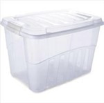 Ficha técnica e caractérísticas do produto Caixa Plastica Multiuso GRAND BOX ALTA Incolor 56L - Plasutil