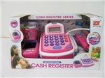 Ficha técnica e caractérísticas do produto Caixa Registradora Infantil com Microfone Rosa de Brinquedo - Importado