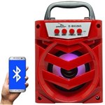 Ficha técnica e caractérísticas do produto Caixa Som Amplificada Portátil Bluetooth Mp3 Fm Usb Sd Aux Bateria 6W Rms Grasep D-BH1065 Vermelha