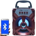 Ficha técnica e caractérísticas do produto Caixa Som Amplificada Portátil Bluetooth Tws Mp3 Fm Usb Aux Bateria 8W Rms Grasep D-BH1064 Vermelha