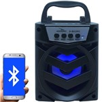 Ficha técnica e caractérísticas do produto Caixa Som Amplificada Portátil Bluetooth Tws Mp3 Fm Usb Aux Sd Bateria 8W Rms Grasep D-BH1065 Preta