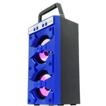 Ficha técnica e caractérísticas do produto Caixa Som Bluetooth Amplificada Torre Azul Mp3 Fm Usb Sd Pc 500w Led Goldenultra