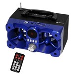 Ficha técnica e caractérísticas do produto Caixa Som Roadstar Rs612cx Azul 12w Rms Bluetooth Aux Fm com Controle Remoto