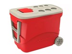 Ficha técnica e caractérísticas do produto Caixa Térmica 50 Litros com Rodas Vermelha - Soprano