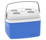 Ficha técnica e caractérísticas do produto Caixa Térmica Cooler 12 Litros Azul - Soprano