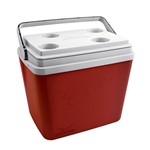 Ficha técnica e caractérísticas do produto Caixa Térmica Pop com Alça 34 Litros Vermelha - Invicta