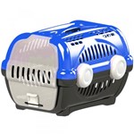 Ficha técnica e caractérísticas do produto Caixa Transporte Luxo N.2 Furacão Pet Azul