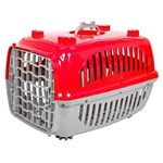 Ficha técnica e caractérísticas do produto Caixa de Transporte para Gatos e Cães N 1 Burdog - Vermelho