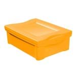 CaixaOrganizadora Plástico Amarelo 14,4x30,5x42,5cm 13,5L Ordene