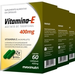 Ficha técnica e caractérísticas do produto 3 caixas Vitamina E 400mg 60 cápsulas Maxinutri