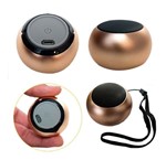 Ficha técnica e caractérísticas do produto Caixinha de Som Bluetooth Tws Mini Speaker Dourado