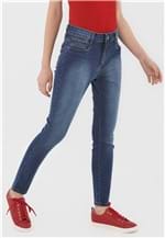 Ficha técnica e caractérísticas do produto CalÃ§a Jeans My Favorite Thing(s) Skinny Estonada Azul - Azul - Feminino - AlgodÃ£o - Dafiti