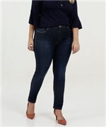 Ficha técnica e caractérísticas do produto Calça Feminina Jeans Skinny Pedraria Plus Size Razon