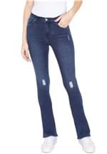Ficha técnica e caractérísticas do produto Calça Jeans Calvin Klein Jeans Bootcut Estonada Azul
