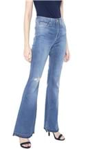 Ficha técnica e caractérísticas do produto CalÃ§a Jeans Calvin Klein Jeans Flare Five Pockets Azul - Azul - Feminino - AlgodÃ£o - Dafiti
