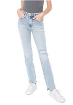 Ficha técnica e caractérísticas do produto Calça Jeans Calvin Klein Jeans Reta Destroyed Azul