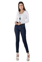 Ficha técnica e caractérísticas do produto Calça Jeans Cropped Cintura Alta Latifundio Jeans