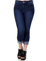 Ficha técnica e caractérísticas do produto Calça Jeans Cropped Feminina Zune Azul