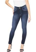 Ficha técnica e caractérísticas do produto Calça Jeans Denuncia Skinny Estonada Azul-marinho
