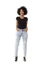 Ficha técnica e caractérísticas do produto Calça Jeans Feminina Boyfriend - 255539 36