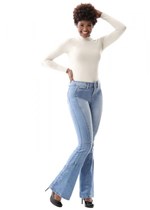 Ficha técnica e caractérísticas do produto Calça Jeans Feminina Flare - 259233 - Sawary