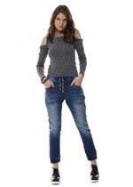 Ficha técnica e caractérísticas do produto Calça Jeans Feminina Jogging - 253887 - Sawary