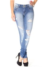 Ficha técnica e caractérísticas do produto Calça Jeans Feminina Legging - 244702 - Sawary