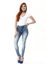 Ficha técnica e caractérísticas do produto Calça Jeans Feminina Legging - 255027 - Sawary