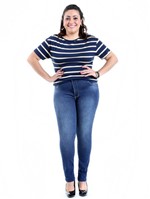 Ficha técnica e caractérísticas do produto Calça Jeans Feminina Legging Plus Size- 247625 - Sawary