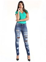 Ficha técnica e caractérísticas do produto Calça Jeans Feminina Legging UP - 248675 - Sawary