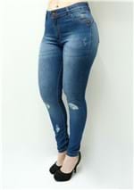 Ficha técnica e caractérísticas do produto Calça Jeans Feminina Skinny Cintura Alta F4976 (34)