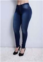 Ficha técnica e caractérísticas do produto Calça Jeans Feminina Skinny Cropped Cintura Alta (34)