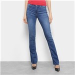 Ficha técnica e caractérísticas do produto Calça Jeans Flare Calvin Klein Estonada Cintura Média Feminina