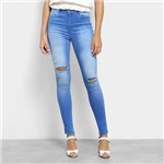 Ficha técnica e caractérísticas do produto Calça Jeans Handbook Skinny Destroyed Feminina