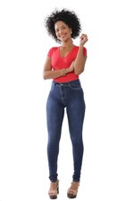 Ficha técnica e caractérísticas do produto Calça Jeans Legging PUSH UP - 252937 - Sawary