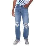 Ficha técnica e caractérísticas do produto Calça Jeans Levis 513 Slim Straight Masculina 70847 - Azul Médio - 38x34 Usa L 48 Br