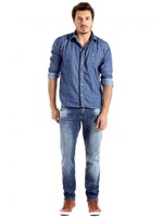 Ficha técnica e caractérísticas do produto Calça Jeans Masculina Confort Skinny - 248408 - Sawary