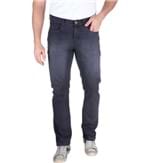 Ficha técnica e caractérísticas do produto Calça Jeans Masculina Preta Lisa - 38