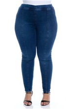 Ficha técnica e caractérísticas do produto Calça Jeans Plus Size Jegging Recortes - Cambos
