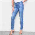 Ficha técnica e caractérísticas do produto Calça Jeans Skinny Ecxo Cintura Alta Feminina