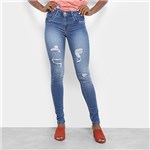 Ficha técnica e caractérísticas do produto Calça Jeans Skinny Sawary Rasgos Feminina