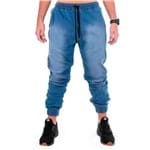 Ficha técnica e caractérísticas do produto Calça Jogger Overking Jeans Azul